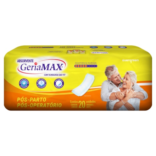 Absorvente Geriátrico Geriamax Com 20 Unidades Absorvente Geriátrico Geriamax Com 20 Unidades