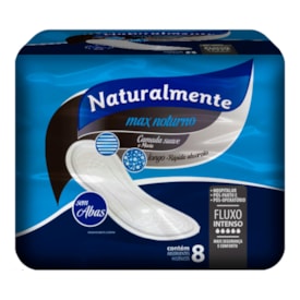 Absorvente Naturalmente Max Noturno Sem Abas 8 unidades Absorvente Naturalmente Max Noturno Sem Abas 8 unidades