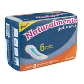 Absorvente Sem Abas Naturalmente Gel Mais Leve 8 Pague 7 Absorvente Sem Abas Naturalmente Gel Mais Leve 8 Pague 7