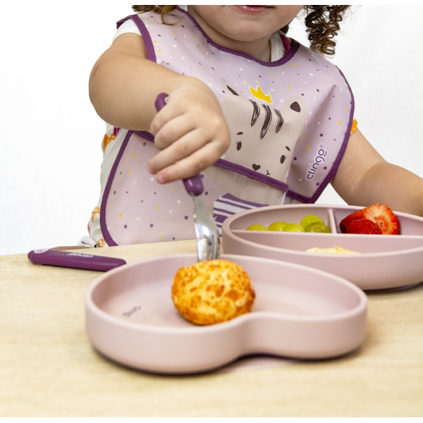 Babador Com Bolso Coletor Clingo Milky