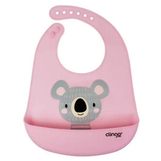Babador Silicone C/Bolso Coala Clingo
