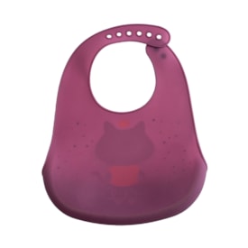 Babador Silicone com Bolso Coletor Clingo Milky