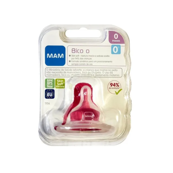 Bico de Mamadeira MAM 0 Fluxo Super Lento Bico de Mamadeira MAM 0 Fluxo Super Lento