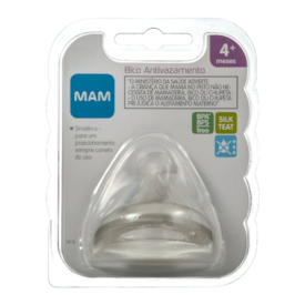 Bico de Mamadeira MAM Antivazamento - Fluxo Rápido - Embalagem Unitária Bico de Mamadeira MAM Antivazamento - Fluxo Rápido - Embalagem Unitária
