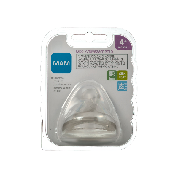 Bico de Mamadeira MAM Antivazamento - Fluxo Rápido - Embalagem Unitária Bico de Mamadeira MAM Antivazamento - Fluxo Rápido - Embalagem Unitária