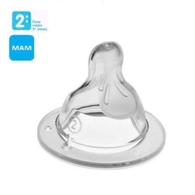 Bico Mamadeira MAM 2 Fluxo Médio 2+ Meses - Embalagem Unitária Bico Mamadeira MAM 2 Fluxo Médio 2+ Meses - Embalagem Unitária
