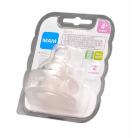 Bico para Mamadeiras MAM Antivazamento - Fluxo Rápido - Embalagem Dupla Bico para Mamadeiras MAM Antivazamento - Fluxo Rápido - Embalagem Dupla