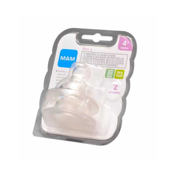 Bico para Mamadeiras MAM Antivazamento - Fluxo Rápido - Embalagem Dupla Bico para Mamadeiras MAM Antivazamento - Fluxo Rápido - Embalagem Dupla