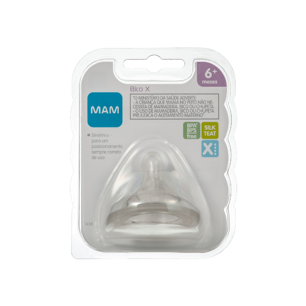 Bico X Mam Para Mamadeira Fluxo Super Rápido +6 meses - Embalagem Unitária Bico X Mam Para Mamadeira Fluxo Super Rápido +6 meses - Embalagem Unitária