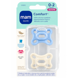 Chupeta Comfort Mam Azul Embalagem Dupla