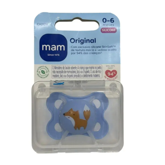 Chupeta MAM 0 a 6 meses Azul Original - Embalagem Unitária