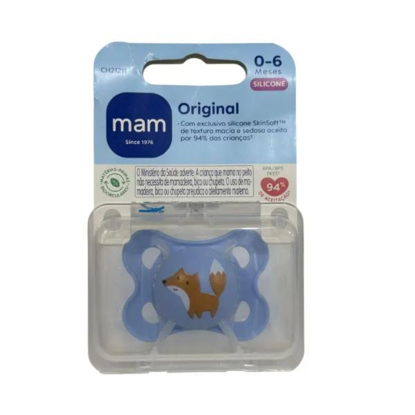 Chupeta MAM 0 a 6 meses Azul Original - Embalagem Unitária