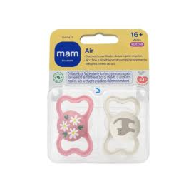 Chupeta MAM Air 16+ Rosa - Embalagem Dupla Chupeta MAM Air 16+ Rosa - Embalagem Dupla