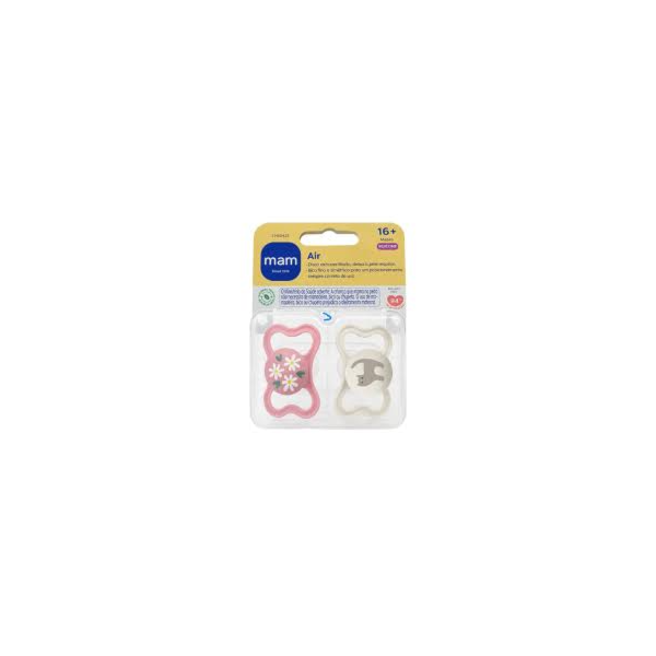 Chupeta MAM Air 16+ Rosa - Embalagem Dupla Chupeta MAM Air 16+ Rosa - Embalagem Dupla