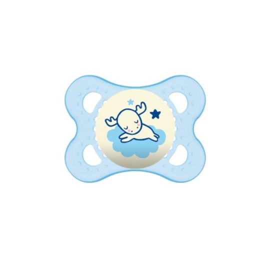 Chupeta MAM Night 0-6 Meses - Embalagem Unitária Azul Chupeta MAM Night 0-6 Meses - Embalagem Unitária Azul