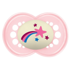 Chupeta MAM Night 6+ Meses - Embalagem Unitária Rosa Chupeta MAM Night 6+ Meses - Embalagem Unitária Rosa