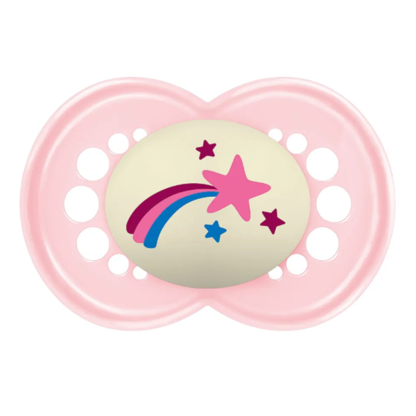 Chupeta MAM Night 6+ Meses - Embalagem Unitária Rosa Chupeta MAM Night 6+ Meses - Embalagem Unitária Rosa
