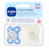 Chupeta MAM Original Night 0-6 meses Azul - Embalagem Dupla Chupeta MAM Original Night 0-6 meses Azul - Embalagem Dupla