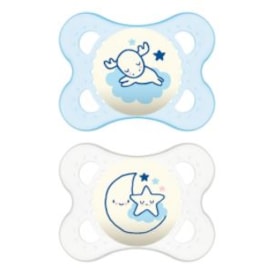 Chupeta MAM Original Night 0-6 meses Azul - Embalagem Dupla