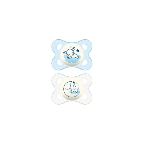 Chupeta MAM Original Night 0-6 meses Azul - Embalagem Dupla Chupeta MAM Original Night 0-6 meses Azul - Embalagem Dupla