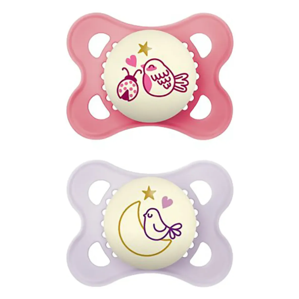 Chupeta MAM Original Night 0-6 meses Rosa - Embalagem Dupla Chupeta MAM Original Night 0-6 meses Rosa - Embalagem Dupla
