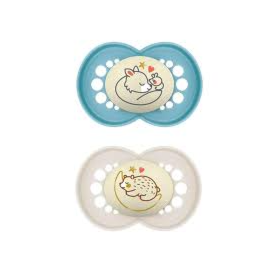 Chupeta MAM Original Night 6+ Meses Azul - Embalagem Dupla Chupeta MAM Original Night 6+ Meses Azul - Embalagem Dupla