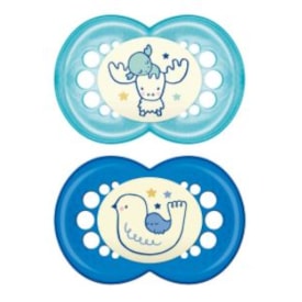 Chupeta MAM Original Night 6+ Meses - Embalagem Dupla Azul Chupeta MAM Original Night 6+ Meses - Embalagem Dupla Azul