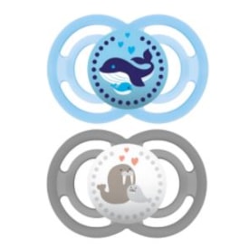 Chupeta MAM Perfect 6+ meses Azul - Embalagem Dupla Chupeta MAM Perfect 6+ meses Azul - Embalagem Dupla