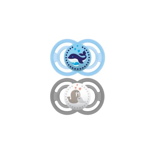 Chupeta MAM Perfect 6+ meses Azul - Embalagem Dupla Chupeta MAM Perfect 6+ meses Azul - Embalagem Dupla