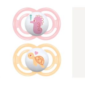 Chupeta MAM Perfect 6+ meses Rosa - Embalagem Dupla Chupeta MAM Perfect 6+ meses Rosa - Embalagem Dupla