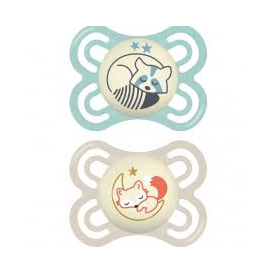 Chupeta MAM Perfect Night 0-6 meses Azul - Embalagem Dupla Chupeta MAM Perfect Night 0-6 meses Azul - Embalagem Dupla