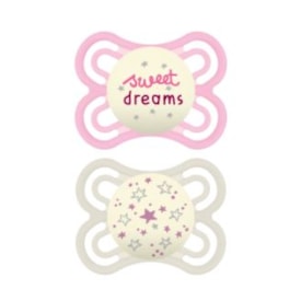 Chupeta MAM Perfect Night 0-6 meses Rosa - Embalagem Dupla
