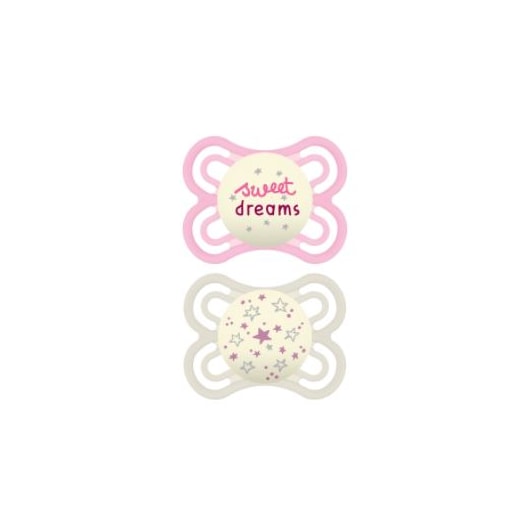 Chupeta MAM Perfect Night 0-6 meses Rosa - Embalagem Dupla Chupeta MAM Perfect Night 0-6 meses Rosa - Embalagem Dupla