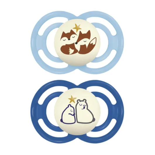 Chupeta MAM Perfect Night 6+ meses Azul - Embalagem Dupla Chupeta MAM Perfect Night 6+ meses Azul - Embalagem Dupla
