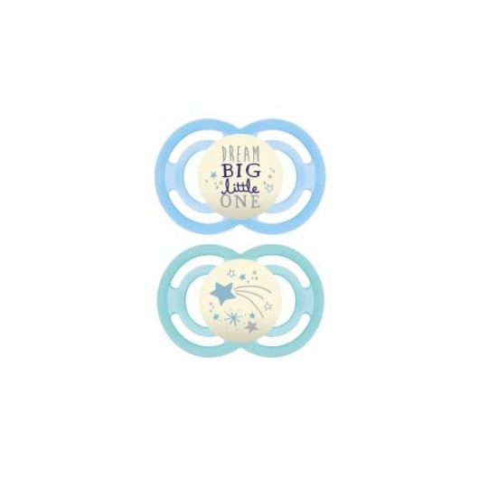 Chupeta MAM Perfect Night 6+ meses Azul - Embalagem Dupla Chupeta MAM Perfect Night 6+ meses Azul - Embalagem Dupla