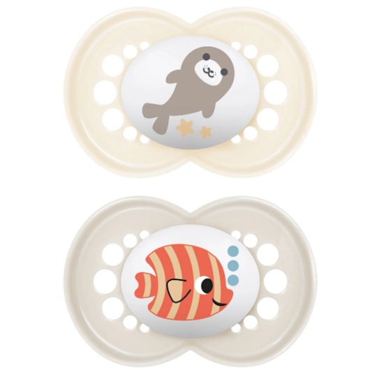 Chupeta MAM Sayings 6+ meses Neutra - Embalagem Dupla Chupeta MAM Sayings 6+ meses Neutra - Embalagem Dupla
