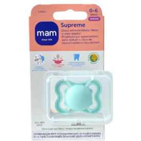 Chupeta MAM Supreme - 0-6 meses Azul- Embalagem Unitária