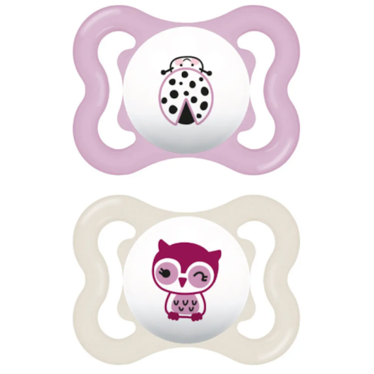 Chupeta MAM Supreme - 0-6 meses Rosa - Embalagem Dupla