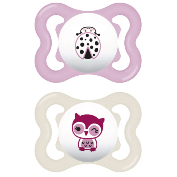 Chupeta MAM Supreme - 0-6 meses Rosa - Embalagem Dupla