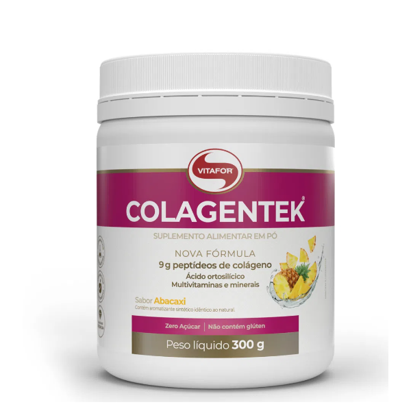 Colagentek Vitafor 300g - Sabor Abacaxi Colagentek Vitafor 300g - Sabor Abacaxi
