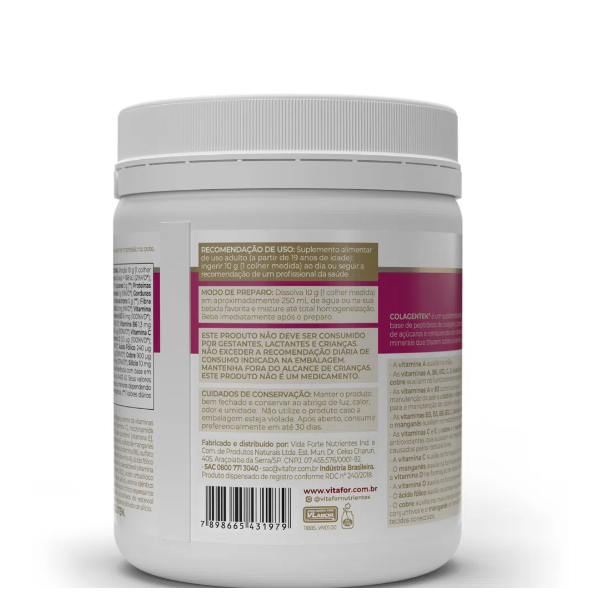 Colagentek Vitafor 300g - Sabor Abacaxi Colagentek Vitafor 300g - Sabor Abacaxi