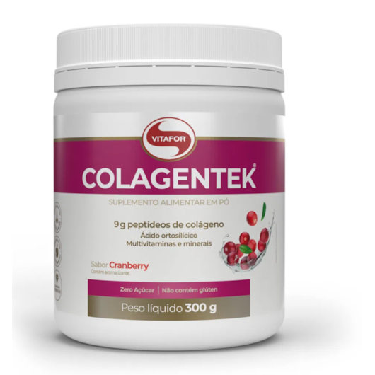 Colagentek Vitafor 300g - Sabor Cranberry Colagentek Vitafor 300g - Sabor Cranberry