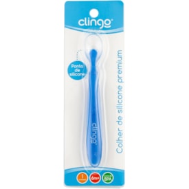 Colher De Silicone Premium Clingo Azul Colher De Silicone Premium Clingo Azul