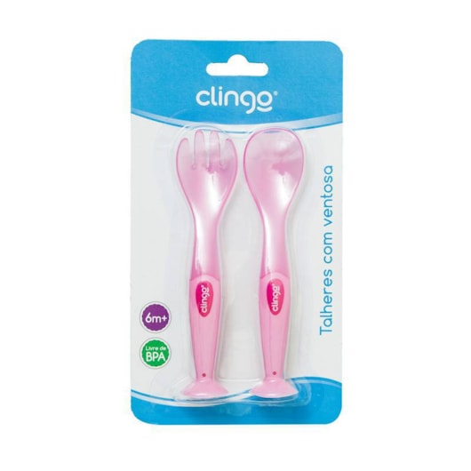 Colher E Garfo Com Ventosa - Clingo Colher E Garfo Com Ventosa - Clingo