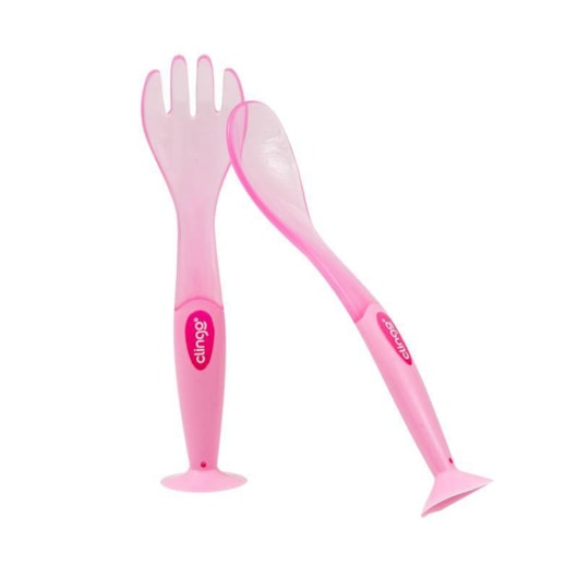 Colher E Garfo Com Ventosa - Clingo Colher E Garfo Com Ventosa - Clingo