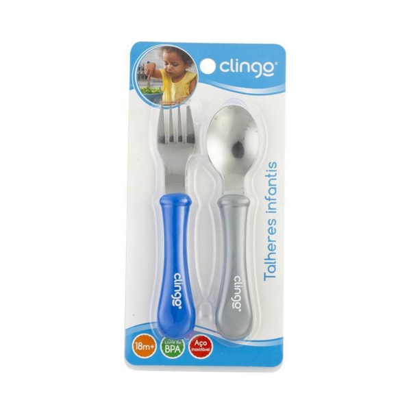 Colher e Garfo de Metal Colors - Clingo