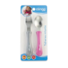 Colher e Garfo de Metal Colors Clingo Rosa/Cinza Colher e Garfo de Metal Colors Clingo Rosa/Cinza