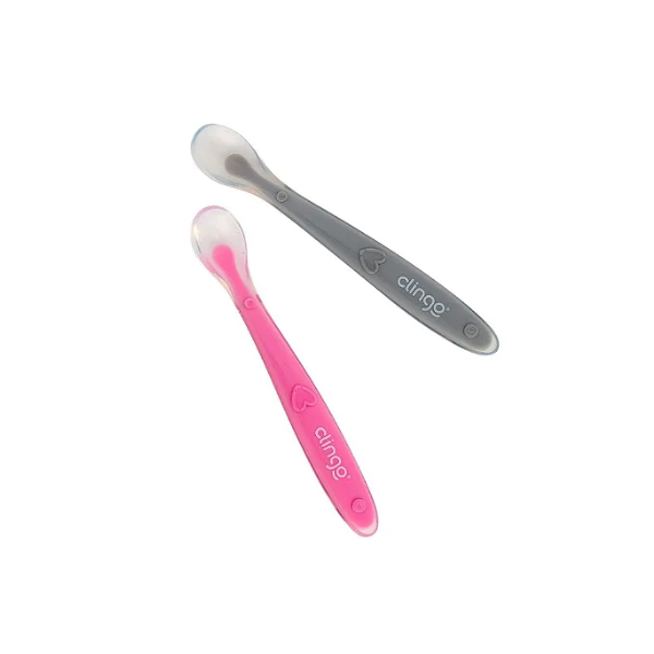 Colheres Silicone Premium Colors Clingo Rosa