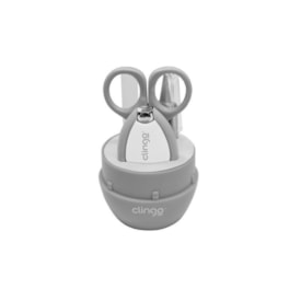Conjunto Manicure com Estojo Cinza - Clingo Conjunto Manicure com Estojo Cinza - Clingo
