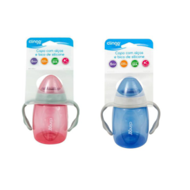 Copo Alça E Bico Silicone Colors Clingo Copo Alça E Bico Silicone Colors Clingo